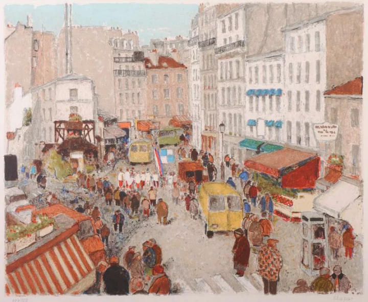 マルコ・ストッパーの絵画作品　タイトルは、モンマルトル